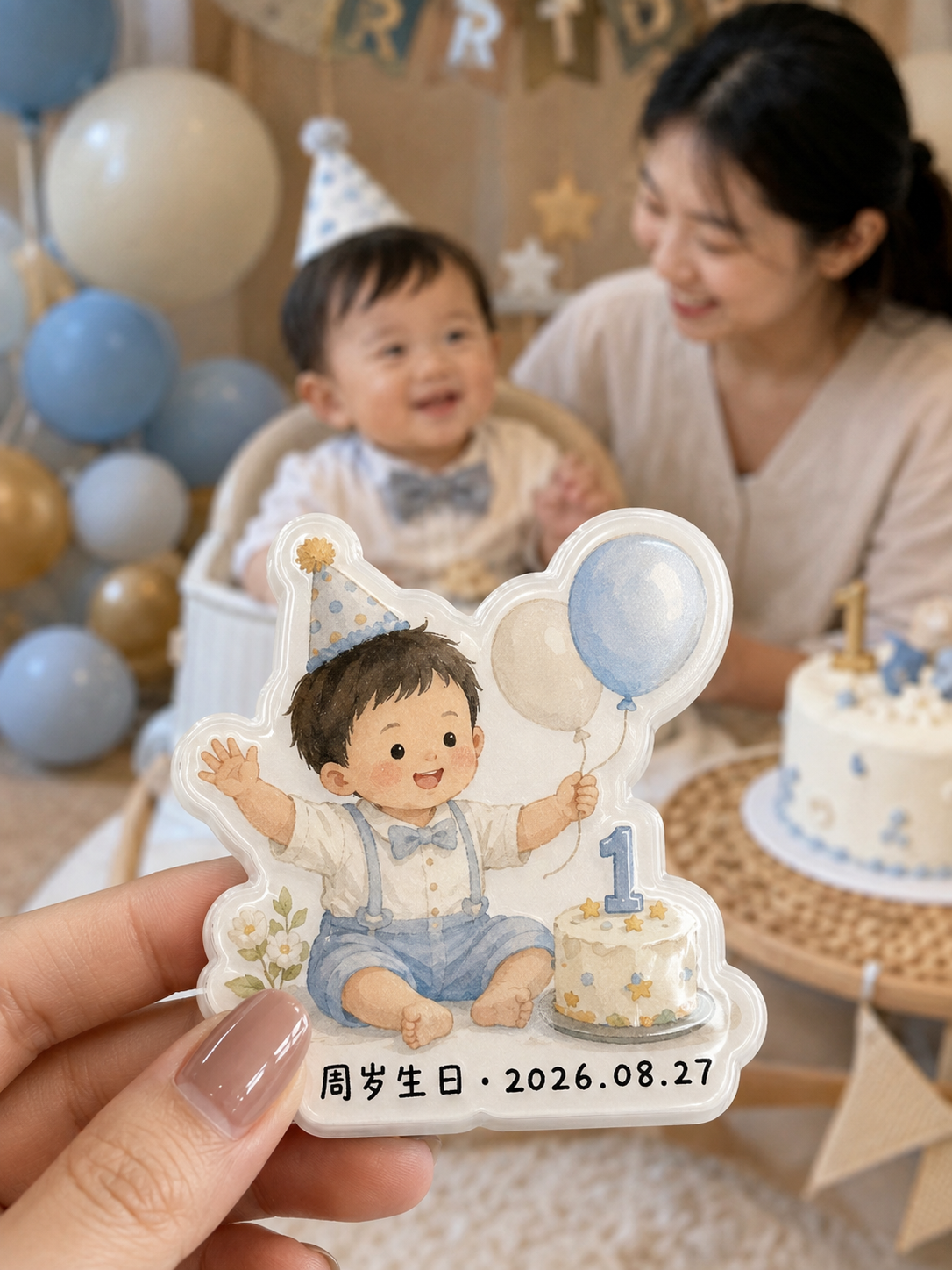 宝宝成长纪念磁力贴